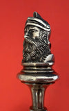 Bust Gorham Sterling Silver Cracker Spoon Long Applied Detail Helmeted Man 11"