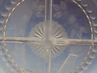 Normandie by Wallace Sterling Silver Relish Dish w/Crystal 4 Section (#0595)