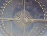 Normandie by Wallace Sterling Silver Relish Dish w/Crystal 4 Section (#0595)