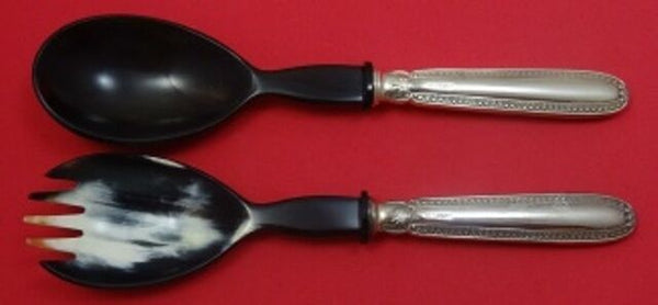 Impero by Zaramella Argenti Sterling Silver Salad Serving Set 2pc with Horn 9"