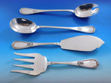 Tetard Freres Perles Sterling Silver Flatware Set Service French 343 pcs Dinner