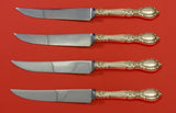 Guildhall by Reed & Barton Sterling Silver Steak Knife Set 4pc HHWS Custom 8 5/8