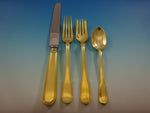 Hamilton Gold by Tiffany and Co. Sterling Silver Flatware Set Service 6 Vermeil