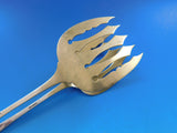 Brite-Cut by Unknown Sterling Silver Asparagus Tong 9 1/2" Gold-washed