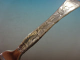 Lap Over Edge Acid Etched by Tiffany Sterling Silver Regular Fork w/ Figs 7 1/4"