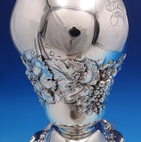 Grape by Shiebler Sterling Silver Wine Cooler Vase 2357 10 1/2" Monogram S #7752
