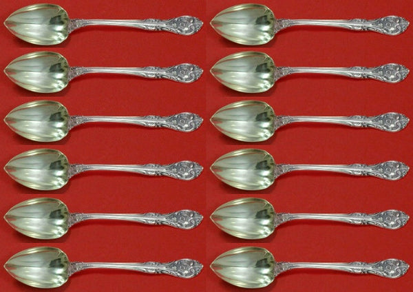 King Edward by Gorham Sterling Silver Grapefruit Sp Custom Set 12 pcs Fluted 6"