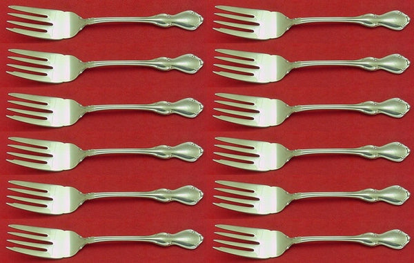 Hampton Court by Reed and Barton Sterling Silver Salad Fork Set of 12 pcs 6 5/8"