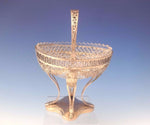 German .800 Silver Sweet Meat Dish Raised w/Bowl & Vine & Grape Motif (#0046)