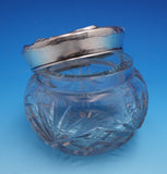 Art Nouveau Sterling Silver Vanity Set with Lilies Motif 8pc w/Monogram (#9115)