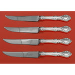King Edward by Gorham Sterling Silver Steak Knife Set 4pc Texas Sized Custom