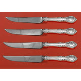 King Edward by Gorham Sterling Silver Steak Knife Set 4pc Texas Sized Custom