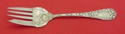 Chrysanthemum by Durgin Sterling Silver Salad Fork 4-Tine Fancy 6 1/8" Flatware