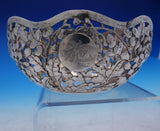 Lain Chang Chinese Sterling Silver Bowl Pierced Engraved w/Leaves Flowers #3844