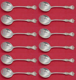 Old Colonial by Towle Sterling Silver Cream Soup Spoon Set 12 pieces 6"