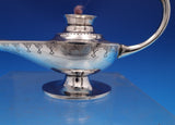 Egyptian Silver Cigar Lighter Hand Engraved with Curved Figural Handle (#8126)