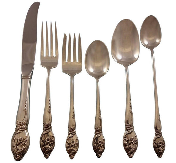 Enchanting Orchid by Westmorland Sterling Silver Flatware Set Service 38 pcs