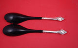 Cameo by Reed and Barton Sterling Silver Salad Serving Set w/black nylon 12 1/4"