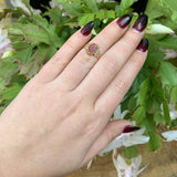 10k and 14k Rose Gold Victorian Genuine Natural Carnelian Agate Ring (#J6293)