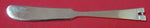 Allan Adler Hammered Sterling Silver Butter Spreader Flat Handle 6 1/8" Heirloom