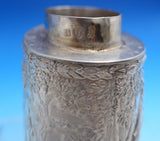 Neresheimer and Sohne .800 German Silver Tea Caddy Hanau Figural Scenes (#8521)