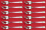 Pantheon by International Sterling Silver Salad Fork Set 12 pieces 6 1/8"