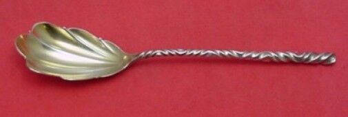 Double Twist #9 by Whiting Sterling Silver Sugar Spoon Shell 6" GW