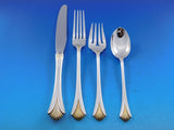 Regency Shell Gold by Lunt Sterling Silver Regular Size Place Setting(s) 4-pc