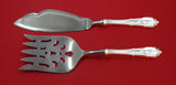 Rose Point by Wallace Sterling Silver Fish Serving Set 2 Piece Custom Made HHWS
