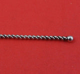 Dutch Sterling Silver Demitasse Spoon with Twisted Handle "Wilhelmina" 3 5/8"