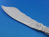 Lap Over Edge Acid Etched Tiffany Sterling Silver Fish Knife Sea Grasses 7 7/8"