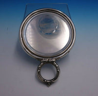 Carnation by Wallace Sterling Silver Hand Mirror 7 1/2" x 5" Weighted (#4806)