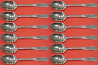 William and Mary by Lunt Sterling Silver Place Soup Spoon Set 12 pieces 7 1/4"