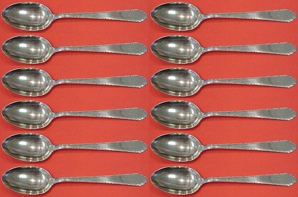William and Mary by Lunt Sterling Silver Place Soup Spoon Set 12 pieces 7 1/4"