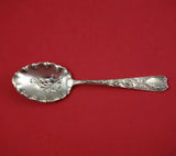 Luxembourg by Wood and Hughes Sterling Silver Sugar Spoon Fluted Flowers 5 7/8"