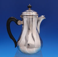 Albi by Christofle French Silverplate with Ebony Coffee Pot Never Used (#8256)