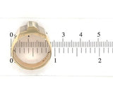 10k Gold Men's Ring w/ Ruler and Genuine Natural Diamond Accents Size 9.5 #J6637