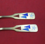 Christmas by A. Michelsen Sterling Silver Fork and Spoon Set 2pc 1954 Cornets