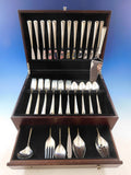Royal Satin by Wallace Sterling Silver Flatware Set for 12 Service 55 pieces