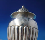 Edward Barton English Georgian Sterling Silver Salt Pepper Shaker 2pc (#5031)