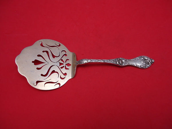 Les Cinq Fleurs by Reed & Barton Sterling Silver Waffle Server Goldwashed 8 1/4"