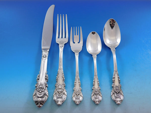 Sir Christopher by Wallace Sterling Silver Flatware Set 12 Service 65 Pcs Dinner