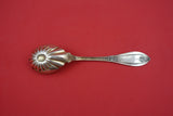Montezuma by Shiebler Sterling Silver Preserve Spoon GW w/ fluted bowl 7 1/4"