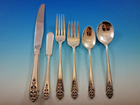 Queens Lace by International Sterling Silver Flatware Set Service 36 Pieces