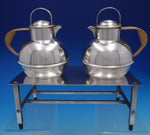 Number 673 by International Silverplate 3 Piece Tea Pots with Stand (#4444)