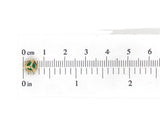 18k Gold .55cttw Fine Genuine Natural Emerald and Diamond Stud Earrings #J6998
