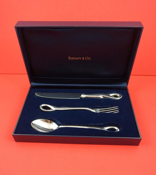 Padova by Tiffany and Co Sterling Junior Set 3-pc in original box knife 7 1/4"