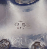 Georg Jensen Early 830 Silver Inkwell #142 Art Nouveau Floral Motif (#4596)