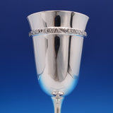 Meadow Rose by Wallace Sterling Silver Water Goblet GW #B323 7" x 3 1/4" (#8101)