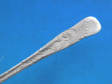 Lap Over Edge Acid Etched by Tiffany Sterling Coffee Spoon GW Leaves 4 3/4"
